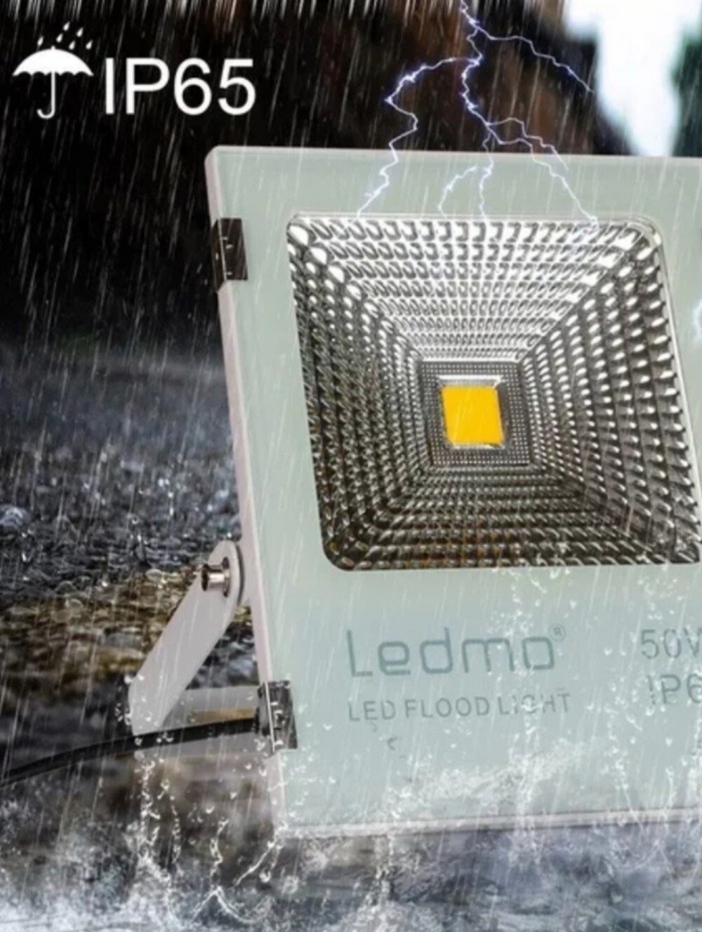 White LED Flood Light - 50W IP65 Outdoor
